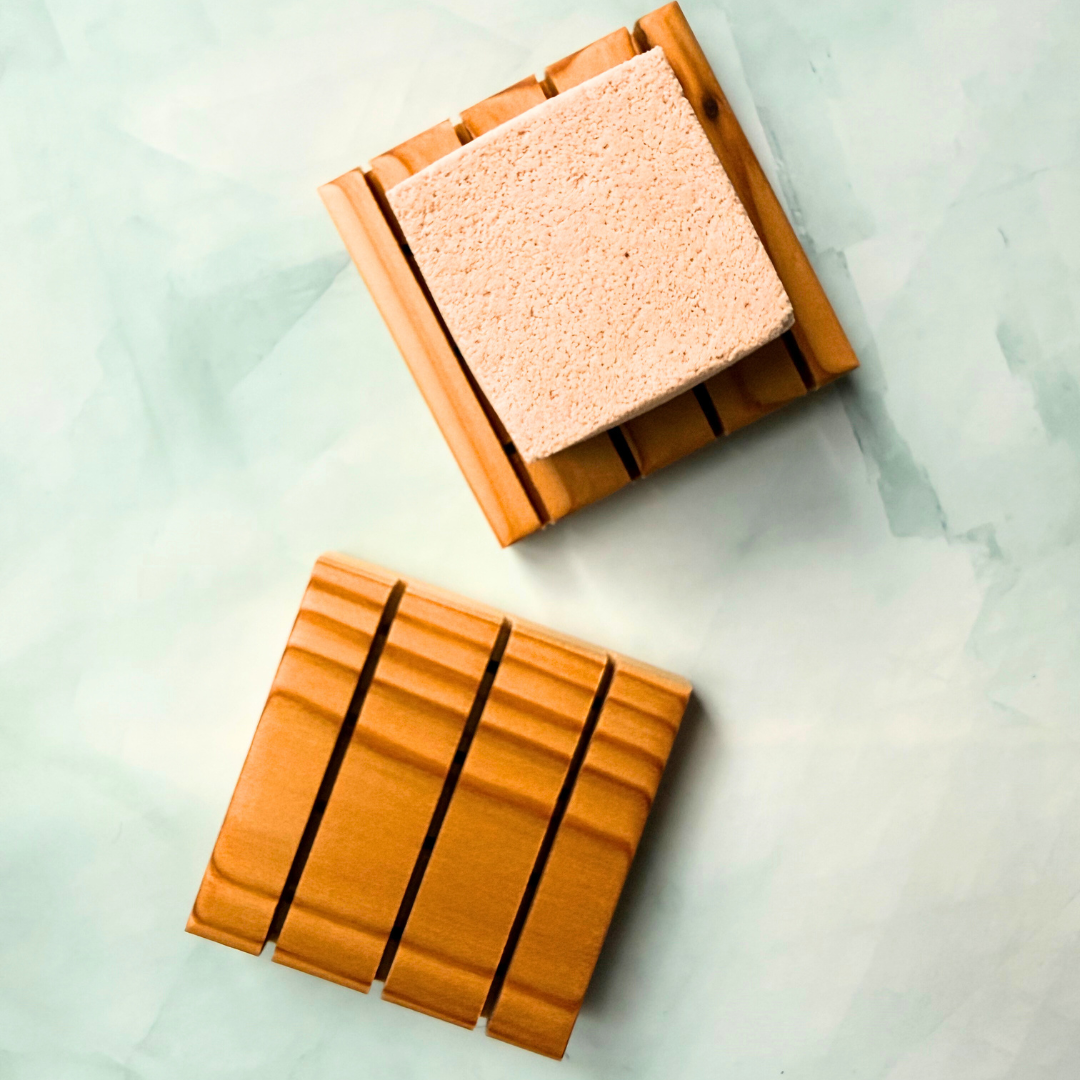 Cedar Wood Shower Steamer Tray