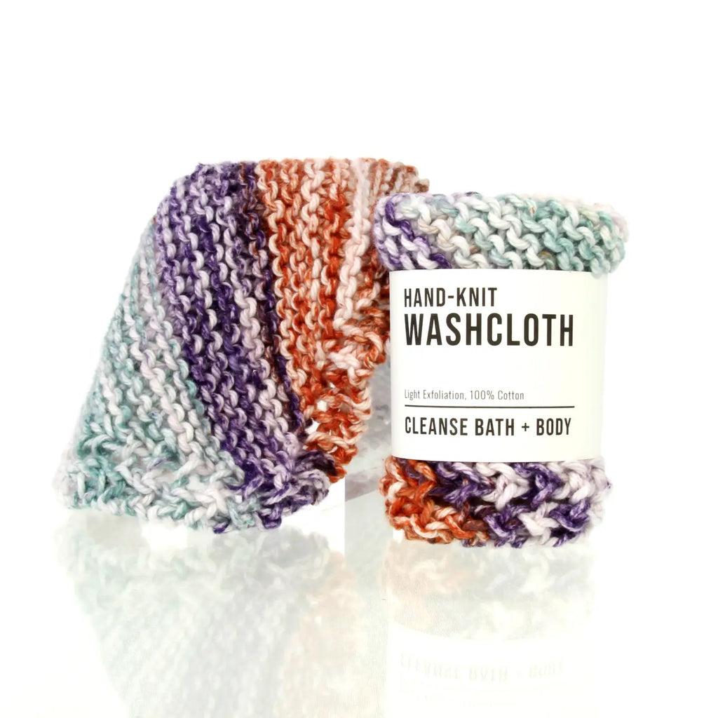 Cleanse Body + Bath Hand-Knit Washcloth