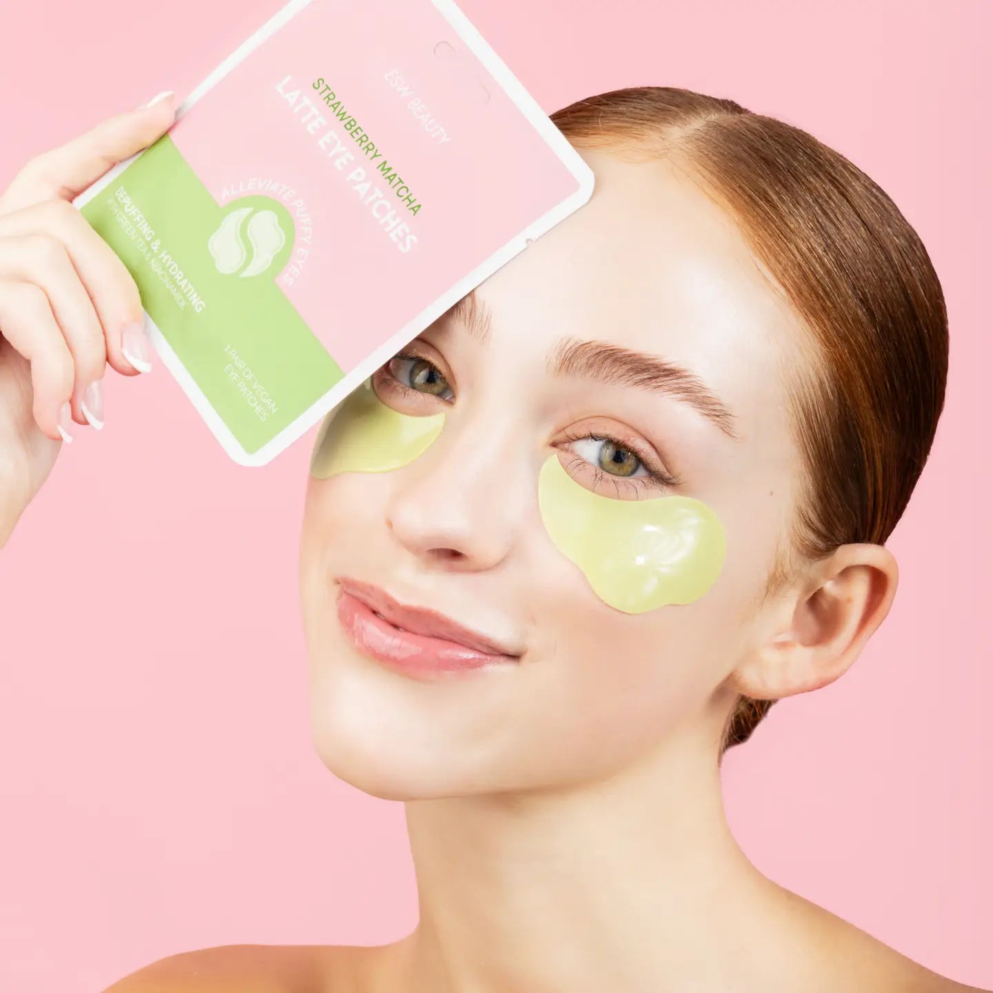 ESW Beauty Strawberry Matcha Latte Depuffing & Hydrating Eye Patches