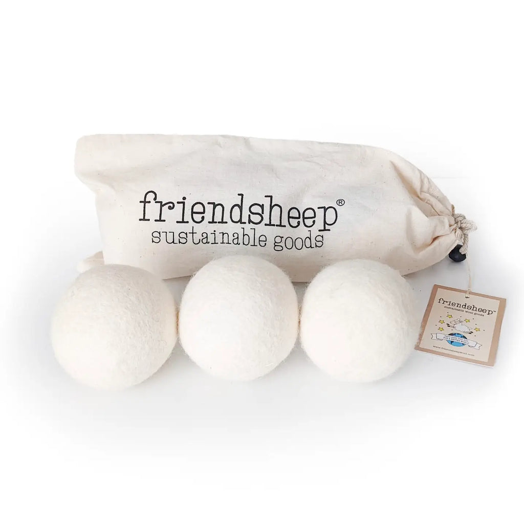 Friendsheep White Trio Eco Wool Dryer Balls