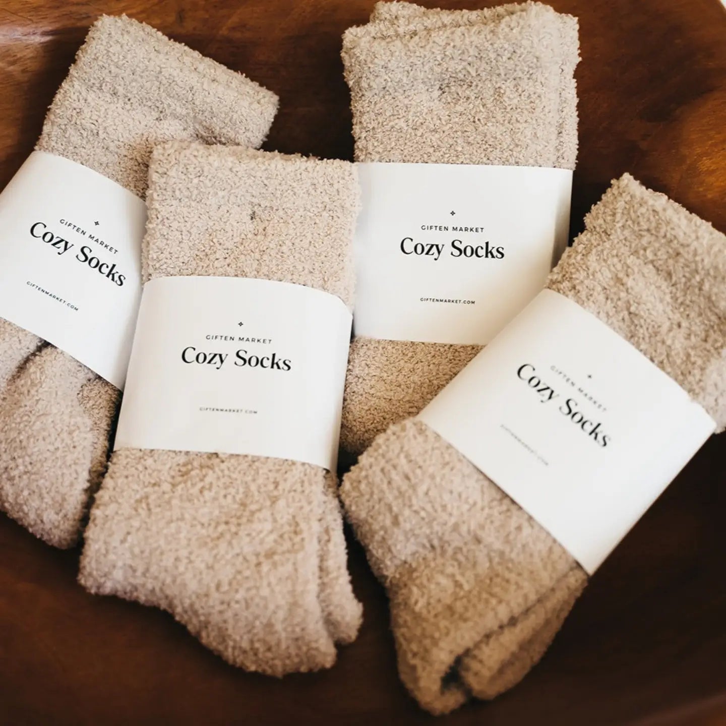 Giften Market Ivory Cozy Cloud Socks