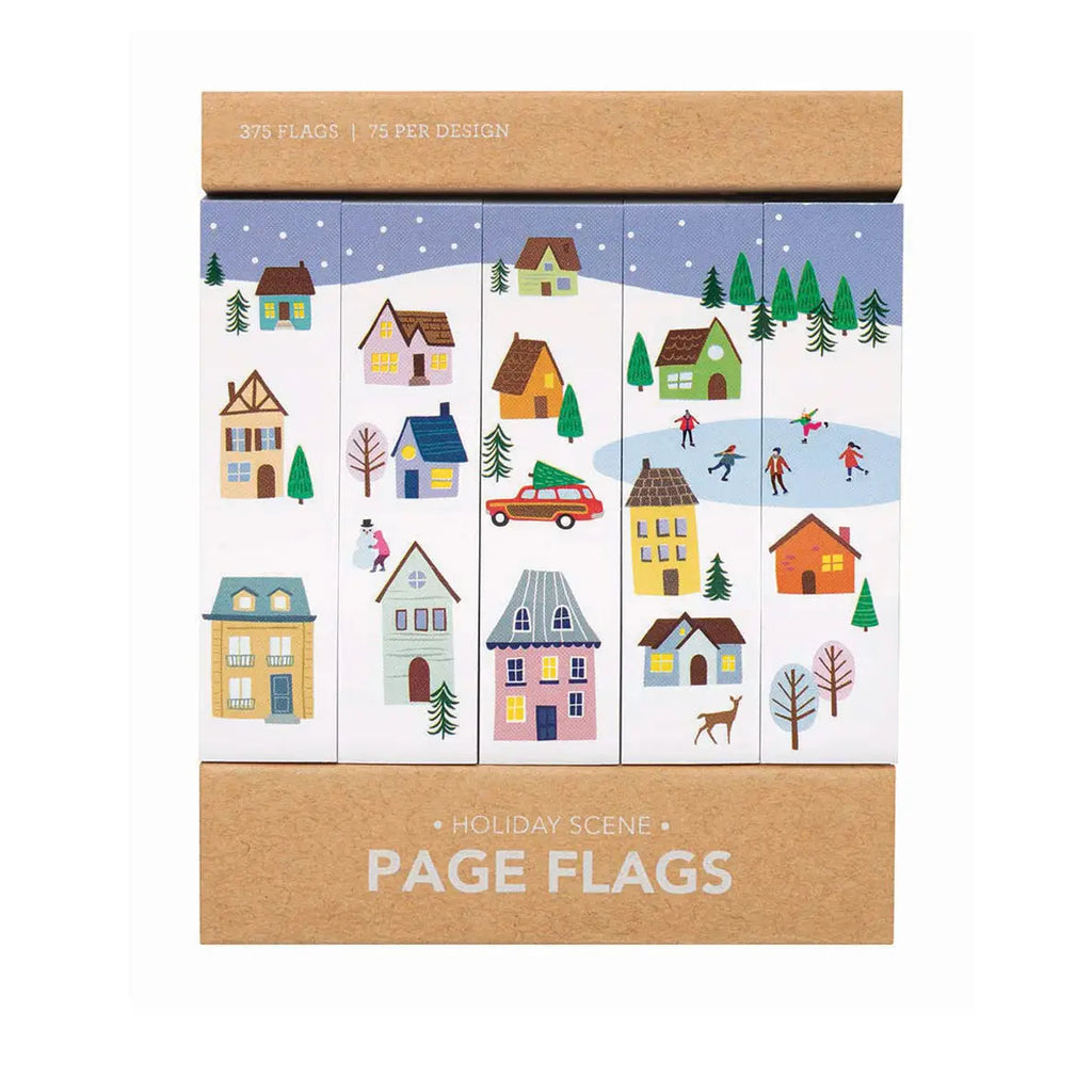 Girl of All Work Holiday Scene Page Flags