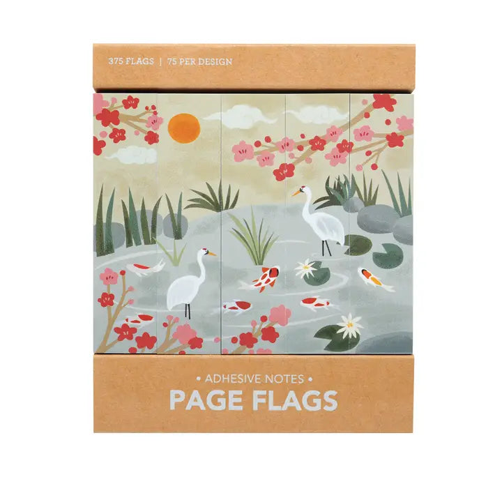 Girl of All Work Koi Pond Page Flags