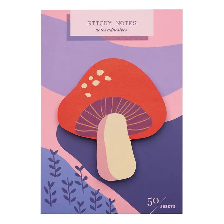 Girl of All Work Mushroom Die Cut Sticky Notes