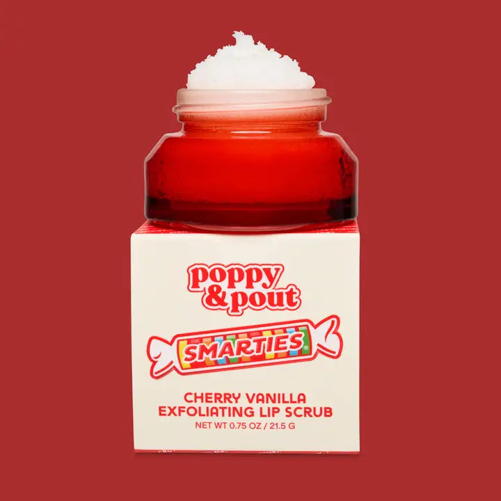 Poppy & Pout Smarties Cherry Vanilla Lip Scrub