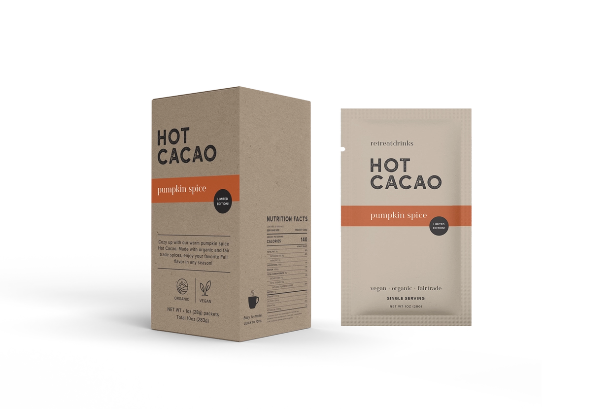 Retreat Drinks Pumpkin Spice Hot Cacao (Single Serving)