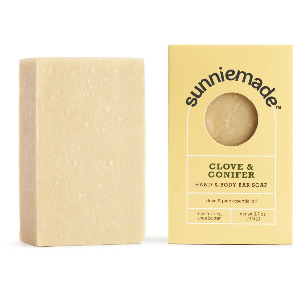 Sunniemade Clove & Conifer Moisturizing Hand & Body Bar Soap