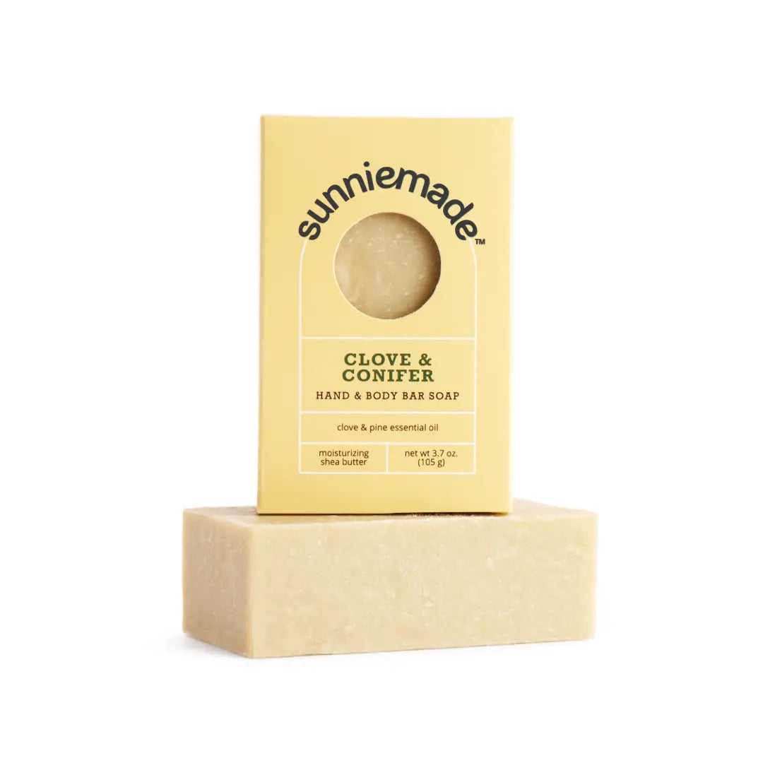 Sunniemade Clove & Conifer Moisturizing Hand & Body Bar Soap