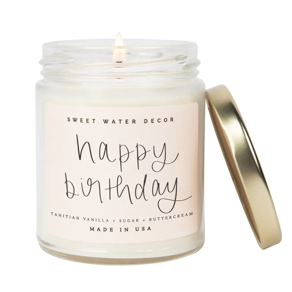 Sweet Water Decor Happy Birthday Soy Candle (9 oz.)