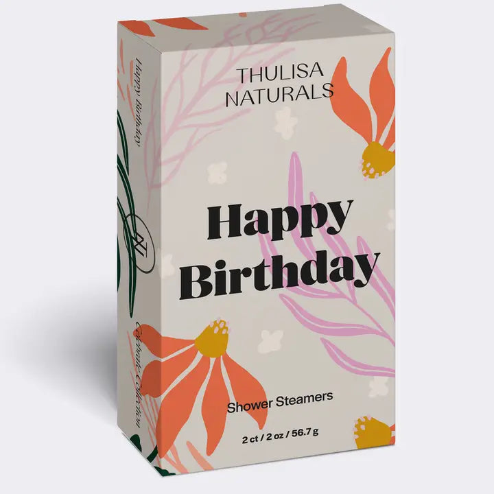 Thulisa Naturals Happy Birthday Lavender Geranium Duo Shower Steamers