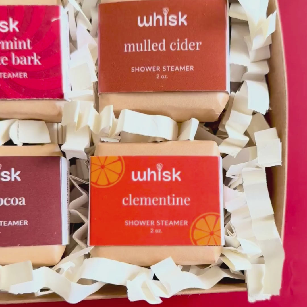 Whisk Aromatics Holiday Treats Shower Steamer Collection